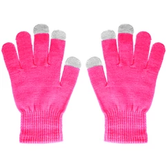 Érintő kesztyű, rózsaszín