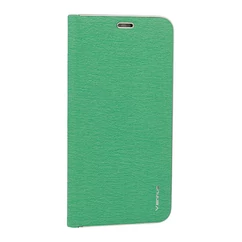 Samsung A750 Galaxy A7 2018, Oldalra nyíló flip tok, Vennus, menta