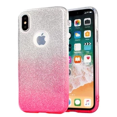 Samsung J610 Galaxy J6+ 2018, Szilikon tok, Bling (Csillámos), rózsaszín