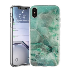 Apple iPhone XS Max, Szilikon tok, Marble Stone, 3