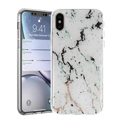 Samsung G970 Galaxy S10E, Szilikon tok, Marble Stone, 1