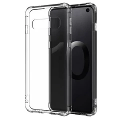 Samsung A105/M105 Galaxy A10/M10, Szilikon tok, Ütésálló (0.5mm), átlátszó