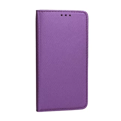 Samsung G975 Galaxy S10+, Oldalra nyíló flip tok, Smart, lila