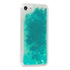 Huawei Y7/Y7 Pro 2019, Szilikon tok, Liquid (Csillámos), kék