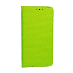 Huawei P30, Oldalra nyíló flip tok, Smart, lime