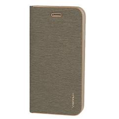 Samsung A205/A305 Galaxy A20/A30, Oldalra nyíló flip tok, Vennus, szürke