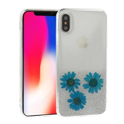 Samsung A205/A305 Galaxy A20/A30, Szilikon tok, Real Flower, Amelia