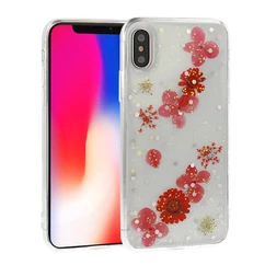 Samsung A705/A707 Galaxy A70/A70S, Szilikon tok, Real Flower, Julia