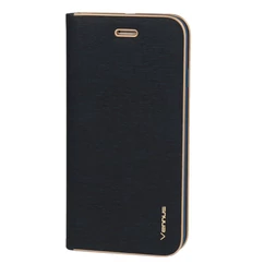 Huawei P20 Lite 2019, Oldalra nyíló flip tok, Vennus, kék