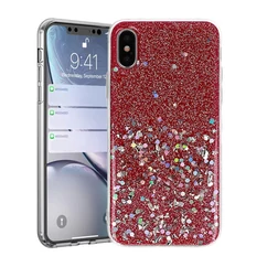 Huawei P20 Lite 2019, Szilikon tok, Brilliant (Csillámos), rózsaszín