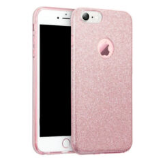 Apple iPhone 11, Szilikon tok, Shining (Csillámos), rózsaszín