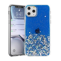 Samsung A105/M105 Galaxy A10/M10, Szilikon tok, Brilliant (Csillámos), kék