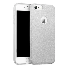 Huawei P40, Szilikon tok, Shining (Csillámos), ezüst