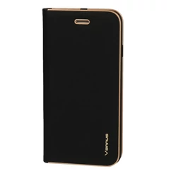 Samsung A115 Galaxy A11, Oldalra nyíló flip tok, Vennus, fekete
