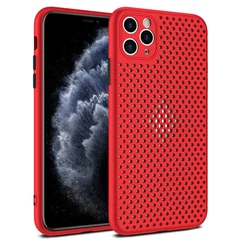 Huawei P40, Szilikon tok, Breath, piros