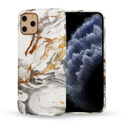 Samsung A415 Galaxy A41, Szilikon tok, Marble, 2