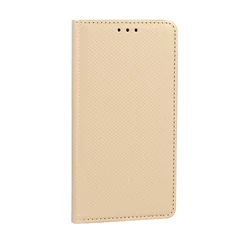 Huawei P Smart 2020, Oldalra nyíló flip tok, Smart, arany