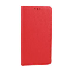 Samsung A202 Galaxy A20E, Oldalra nyíló flip tok, Smart, piros