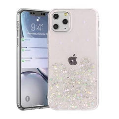 Samsung A136/A047 Galaxy A13 5G/A04S, Szilikon tok, Brilliant (Csillámos), rózsaszín