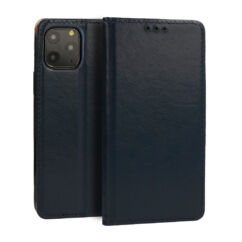 Samsung A725/A726 Galaxy A72 4G/A72 5G, Oldalra nyíló flip tok, Book Special (valódi olasz bőr), kék
