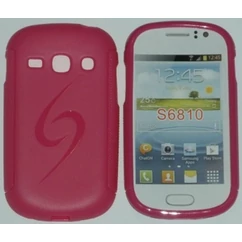Samsung S6810 Galaxy Fame, Szilikon tok, S-Case, rózsaszín