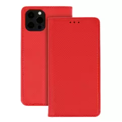 Samsung A556 Galaxy A55 5G, Oldalra nyíló flip tok, Smart, piros