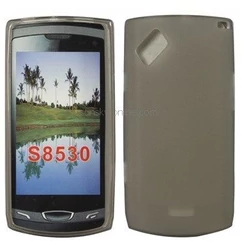Samsung S8530 Wave 2, Szilikon tok, S-Case, füst