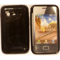 Samsung S5222 Star 3 DuoS, Szilikon tok, S-Case, fekete
