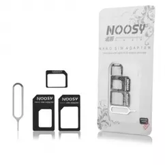 Noosy Nano SIM-Micro SIM Adapter, (3in1)