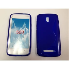 HTC Desire 500, Szilikon tok, S-Case, kék