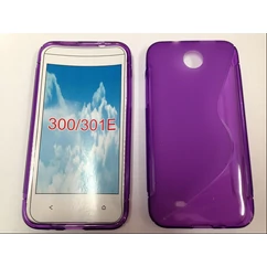 HTC Desire 300, Szilikon tok, S-Case, lila
