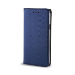 Huawei P30 Lite, Oldalra nyíló flip tok, Smart, kék