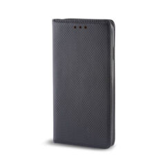 LG K50/Q60, Oldalra nyíló flip tok, Smart, fekete