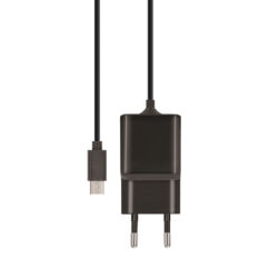 micro USB 2.1A, Hálózati gyorstöltő, 3956761, fekete