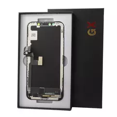 Apple iPhone X, LCD kijelző érintőplexivel, (Hard Oled,), fekete