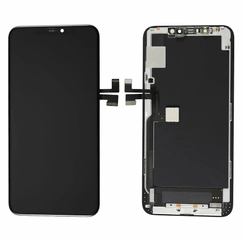 Apple iPhone 11 Pro, LCD kijelző érintőplexivel, fekete (Service Pack)