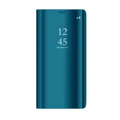 Samsung A725/A726 Galaxy A72/A72 5G, Oldalra nyíló flip tok, Clear View, kék