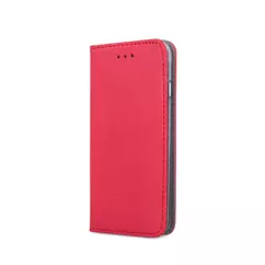 Xiaomi Redmi Note 9T/Note 9 5G, Oldalra nyíló flip tok, Smart, piros