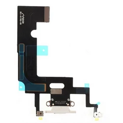 Apple iPhone XR, Átvezető szalagkábel (Flex), Töltő csatlakozó, fehér