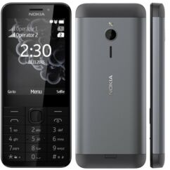 Nokia 230 DualSIM, Mobiltelefon, sötétszürke