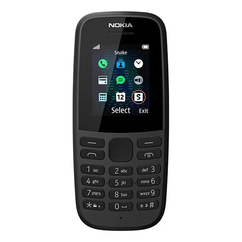 Nokia 105 (2019) SingleSIM, Kártyafüggetlen, Mobiltelefon, fekete