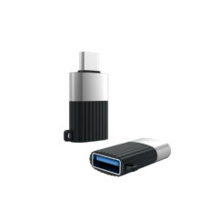 Adapter, USB (OTG) - USB - USB-C, NB149-F, fekete