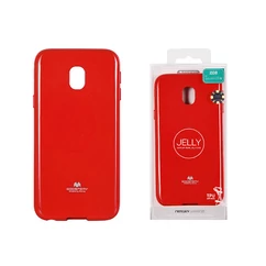Samsung J330 Galaxy J3 2017, Szilikon tok, Jelly, piros