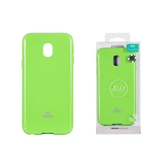 Samsung J330 Galaxy J3 2017, Szilikon tok, Jelly, lime