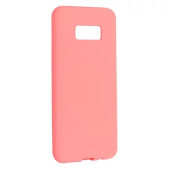 Samsung G955 Galaxy S8+, Szilikon tok, Soft, rózsaszín