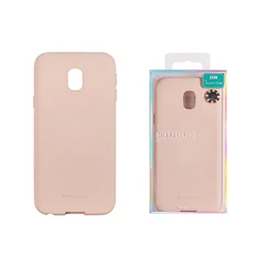 Samsung J330 Galaxy J3 2017, Szilikon tok, Soft, bézs