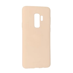 Samsung G965 Galaxy S9+, Szilikon tok, Soft, bézs