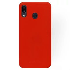 Huawei P40 Lite E/Y7P, Szilikon tok, Soft, piros