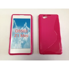 Sony Xperia Z1 Mini D5503, Szilikon tok, S-Case, piros