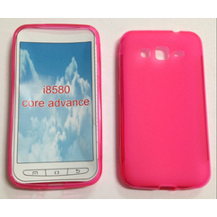 Samsung i8580 Galaxy Core Advance, Szilikon tok, S-Case, rózsaszín